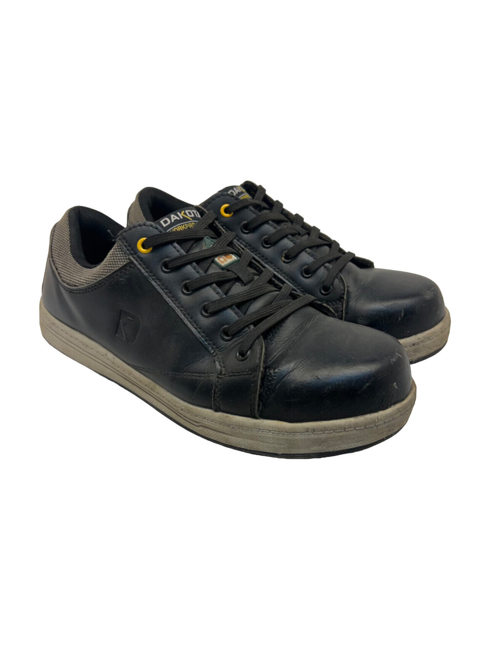 DAKOTA Men's Street Sport Steel Toe Steel Plate Safety Shoes 3820 Black 10.5M